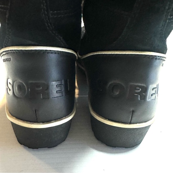 Sorel Tivoli High Il Snow Boots Waterproof Suede Leather Black Size 8 - Picture 8 of 11